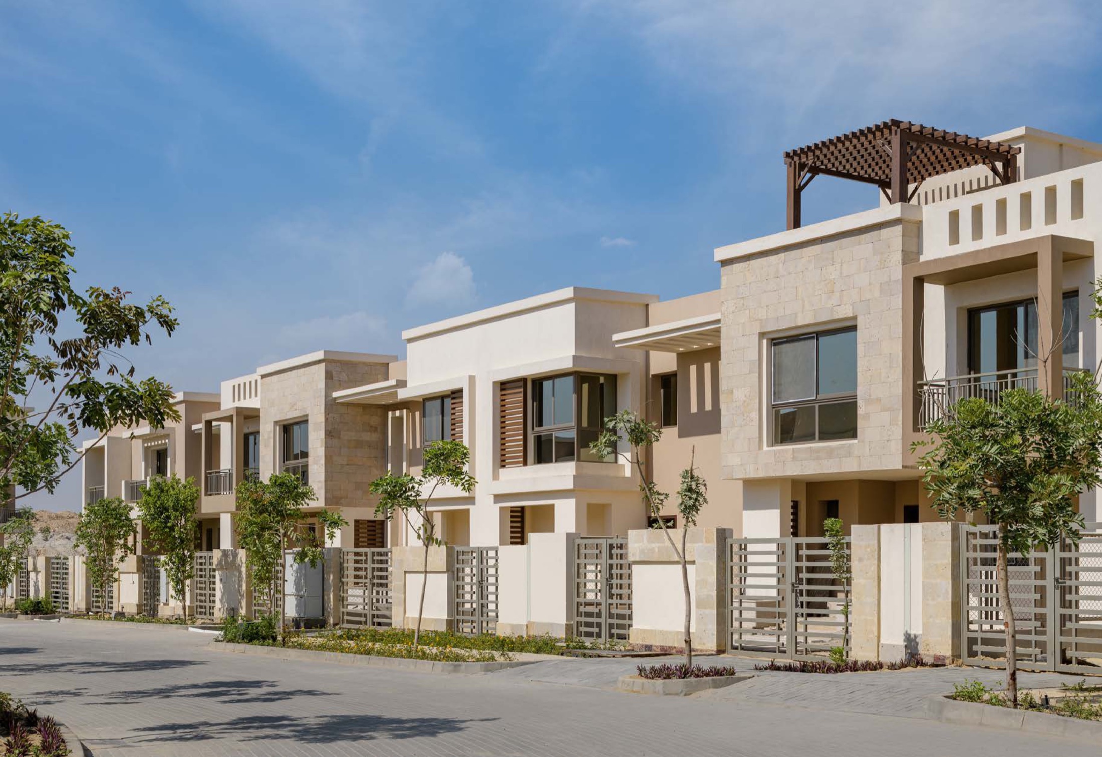 Completed villas at Taj City