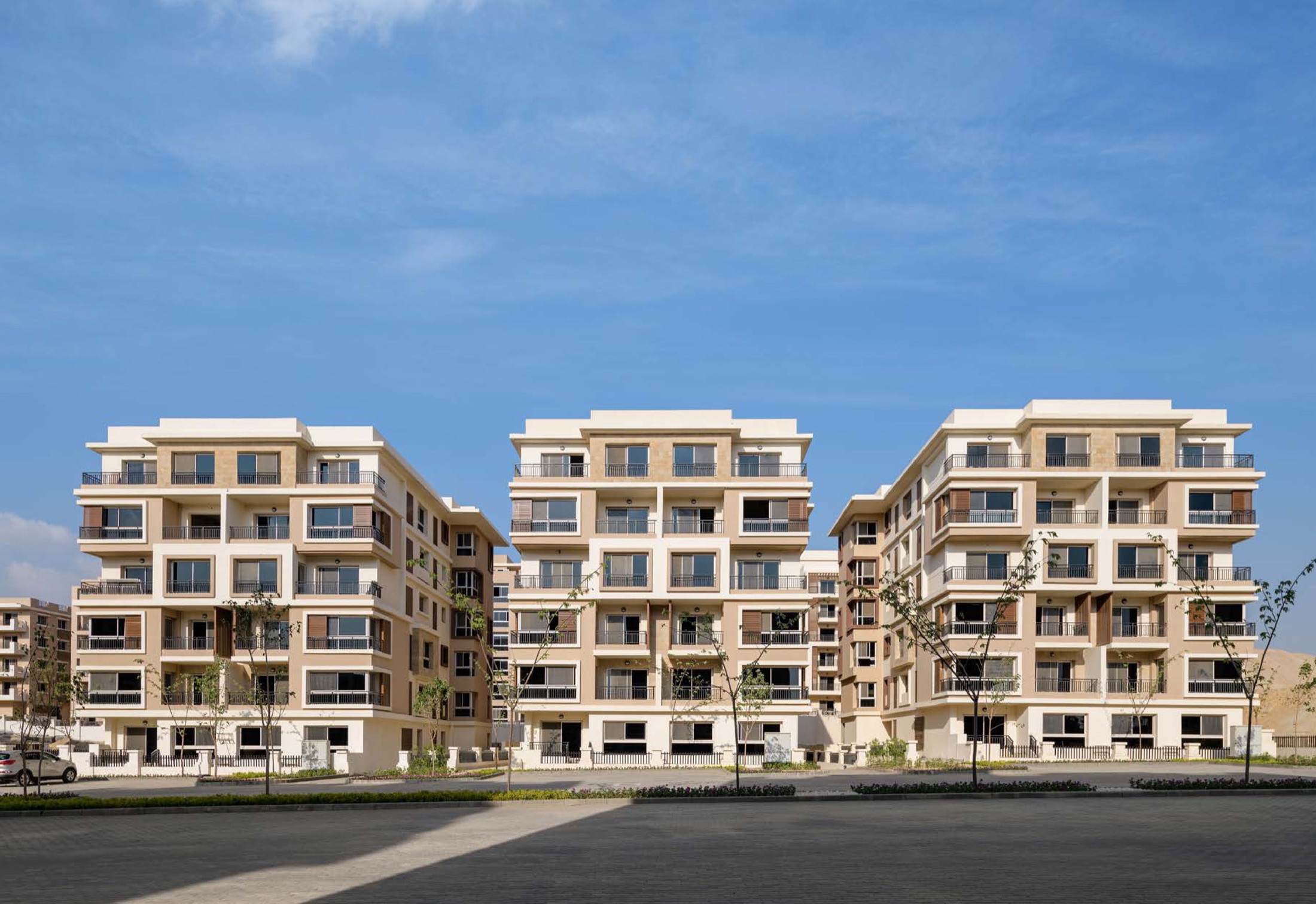 Completed residences at Taj City
